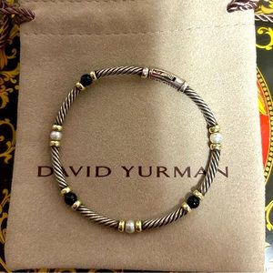 DY Hampton Onyx & Pearl Bracelet
